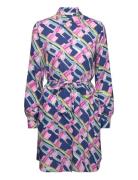 Byjosa Shirt Dress 3 - Lyhyt Mekko Navy B.young