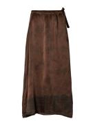 Zu - Framework Drawstring Skirt Polvipituinen Hame Brown Rabens Sal R