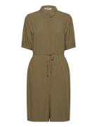 Srpansy Dress Lyhyt Mekko Khaki Green Soft Rebels