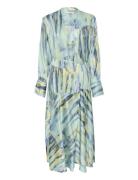 Walerygz P Wrap Dress Polvipituinen Mekko Blue Gestuz