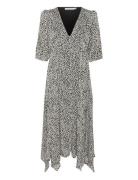 Prikkagz P Midi Dress Polvipituinen Mekko Black Gestuz