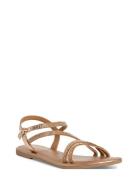 Women Sandals Matalapohjaiset Sandaalit Gold Tamaris