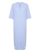 Kamilia Kaftan Dress Polvipituinen Mekko Blue Kaffe