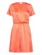 Dinnesz Ss Dress Lyhyt Mekko Orange Saint Tropez