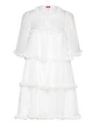 Flowcras Dress Lyhyt Mekko White Cras