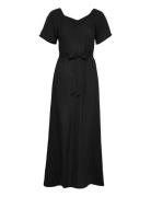 Onlalma Life Poly Bay Long Dress Solid Maksimekko Juhlamekko Black ONL...