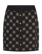 Skirt Meja Knitted Lyhyt Hame Black Lindex