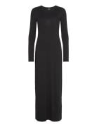 Soft Touch Jersey Maxi Dress Maksimekko Juhlamekko Black Gina Tricot