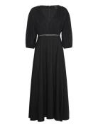 Dress Nilla Maksimekko Juhlamekko Black Lindex