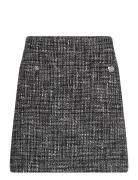 Bouclé Pencil Miniskirt Lyhyt Hame Black Lauren Ralph Lauren