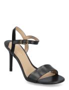 Gwen Burnished Leather Sandal Korolliset Sandaalit Black Lauren Ralph ...