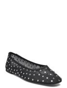 Rhinest Ballet Flats Ballerinat Black Mango