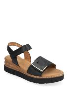 Wedge Sandal Matalapohjaiset Sandaalit Black Gabor