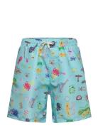 Funny Insects All Over Swim Bermuda Shorts Uimashortsit Blue Bobo Chos...