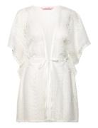 Lace Open Kaftan Rantavaatteet White Hunkemöller