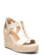 Berkley Mid Wedge Kiilakorkokengät Cream Michael Kors