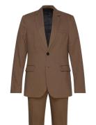 Linobbcarlaxel Suit Puku Brown Bruuns Bazaar