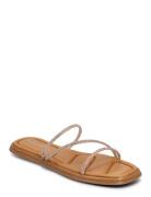 Selena Glam Sandal Matalapohjaiset Sandaalit Beige Shoe The Bear