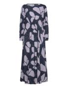 Candela Printed Maxi Dress Maksimekko Juhlamekko Blue Tamaris Apparel