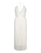 Olea Maxi Dress Maksimekko Juhlamekko White Bardot