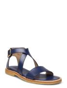 Sandals - Flat - Open Toe - Op Matalapohjaiset Sandaalit Navy ANGULUS