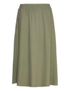 Fqlava-Skirt Polvipituinen Hame Green FREE/QUENT