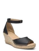 Slfingrid Leather Wedge Espadrilles Kiilakorkokengät Beige Selected Fe...