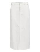 Objtalia Hw Twill Skirt 132 Polvipituinen Hame White Object