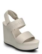 Wedge Sandal Webbing In Mr Korolliset Sandaalit Cream Calvin Klein