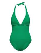 Halter Piece Rp Uimapuku Uima-asut Green Tommy Hilfiger