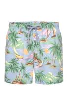 Hawaii Print Swim Shorts Uimashortsit Blue GANT