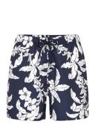 Palm Lei Print Swim Shorts Uimashortsit Blue GANT