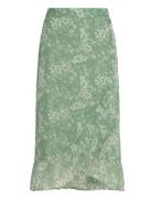 Vmsmilla H/W Wrap Skirt Wvn Ga Polvipituinen Hame Green Vero Moda