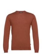 Margrate Tops Knitwear Round Necks Brown Matinique