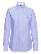 Ls Str Heidi-Long Sleeve-Knit Tops Shirts Long-sleeved Blue Polo Ralph...
