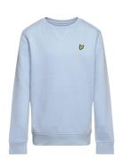 Classic Crew Neck Fleece Tops Sweat-shirts & Hoodies Sweat-shirts Blue...