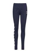 Hmllily Tights Sport Running-training Tights Blue Hummel