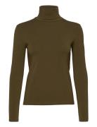 Ester T-N 265 Tops T-shirts & Tops Long-sleeved Khaki Green Samsøe Sam...