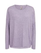 Sc-Biara Tops Knitwear Jumpers Purple Soyaconcept