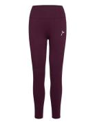 Black Vortex Leggings Sport Running-training Tights Purple Famme