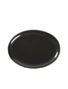 Fad Oval 'Nordic Coal' Home Tableware Plates Dinner Plates Black Brost...