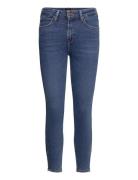 Scarlett High Zip Bottoms Jeans Skinny Blue Lee Jeans