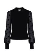 Yasdotme Ls Knit Pullover S. Noos Tops Knitwear Jumpers Black YAS