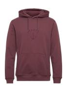 Folke Hooded Sweatshirt Tops Sweat-shirts & Hoodies Hoodies Red Makia