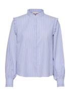 Srindia Shirt Tops Shirts Long-sleeved Blue Soft Rebels