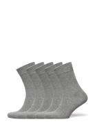 Bamboo Solid Crew Sock Lingerie Socks Regular Socks Grey Frank Dandy