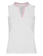 Abby Sleeveless Top Sport T-shirts & Tops Sleeveless White Röhnisch