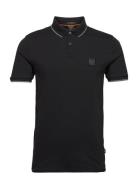 Passertip Tops Polos Short-sleeved Black BOSS