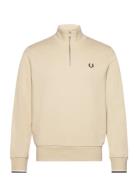 Half Zip Sweatshirt Tops Sweat-shirts & Hoodies Sweat-shirts Beige Fre...