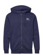 Ua Essential Fleece Fz Hood Sport Sweat-shirts & Hoodies Hoodies Navy ...